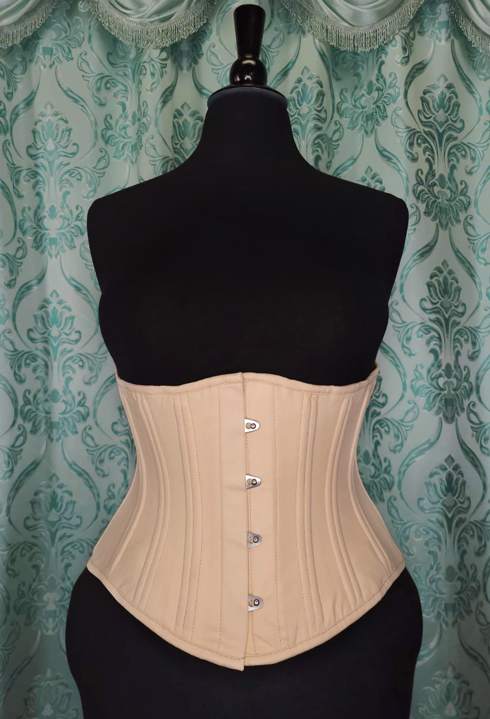 Quinn Underbust in Ivory Cotton