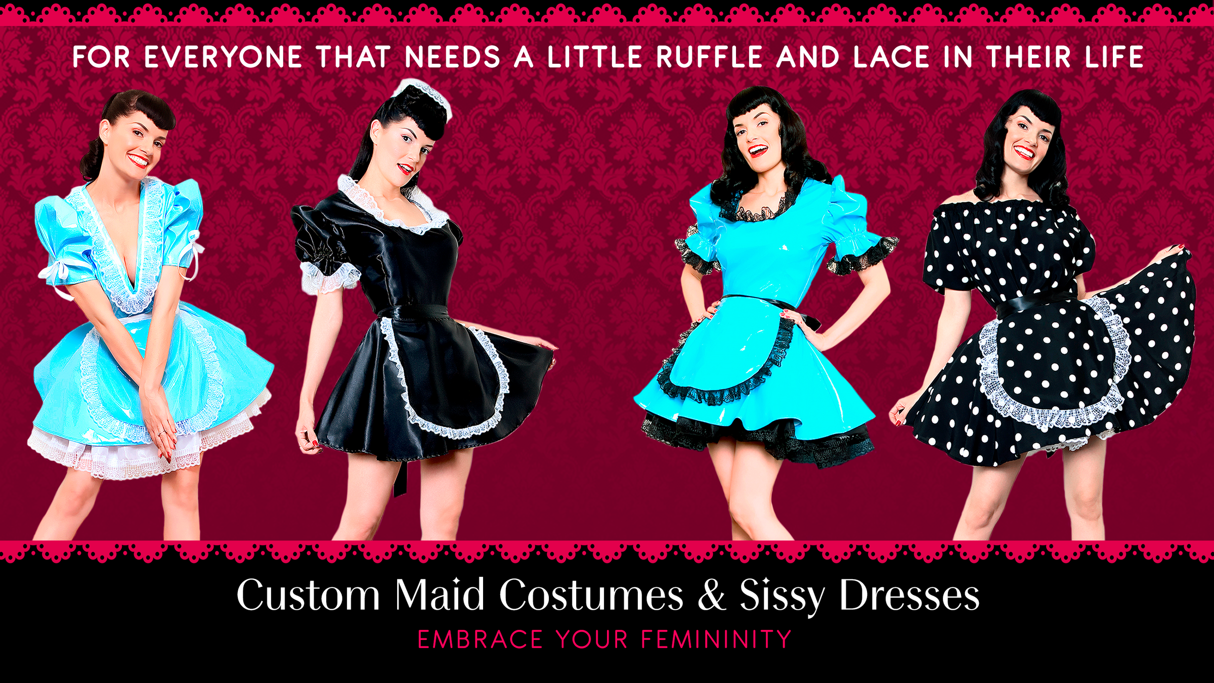 Bernie Dexter in original Versatile Fashions Maid Dresses